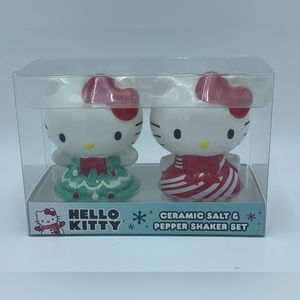 Sanrio Hello Kitty Christmas Ceramic Salt and Pepper Shakers